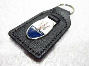 [Spiral] Maserati rectangle * original leather key holder new goods /MASERATI/