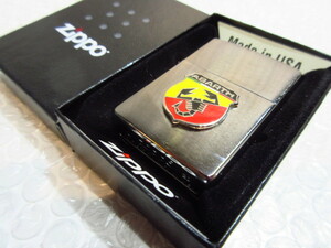 【Spiral】アバルト/ABARTH Zippo/シルバー・ジッポライター【type2】新品/FIAT/フィアット/NEWタイプ/