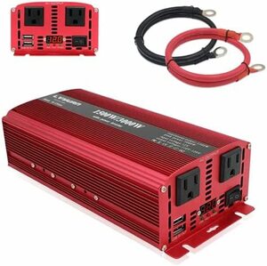 新品 修正波 インバーター 1500W 最大3000W DC12V AC100V カーインバーター 車変圧器 車中泊グッズ アウトドア 防災用品 保証付 Yinleader