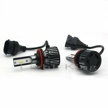 超爆光 20000LM LED ファン付 フォグランプ 80W x 2灯セット H8/H11/H16 ゴールデンイエロー 黄色 USA CREE製 ランサーエボリューション_画像3