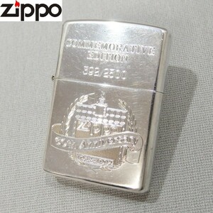 ★ZIPPO COMMEMORATIVE EDITION 60th ANNIVERSARY STERLING 1991 筆記体 旧字体 旧ロゴ ライター スターリング ヴィンテージ ジッポー★