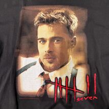 セブン XL seven Brad Pitt ブラピ ムービーTシャツ ブラッドピット Tシャツ 90s 1995 映画 ムービー SEVEN_画像4