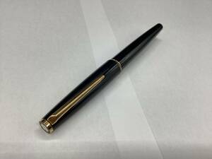 166■　Mont Blanc/モンブラン ペン先585 万年筆 筆記未確認 長期保管品 黒 ブラック 金 ゴールド ブランド 