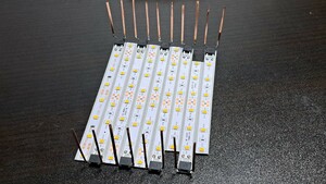 送料無料! 鉄道模型 nゲージ 電球色 LED led 室内灯 285系 サンライズエクスプレス 7両+予備2本 テープLED 点灯確認済み(2)