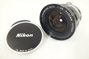 □ Nikon ニコン レンズ NIKKOR-UD Auto 1:3.5 f=20mm 中古現状品 231208R7511