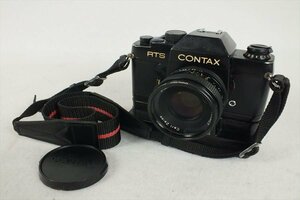 ★ CONTAX コンタックス RTS フィルム一眼レフ Planar 1.7/50 T* 中古 現状品 240101Y6122