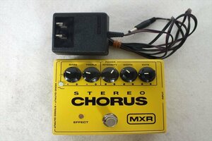 ★ MXR STEREO CHORUS エフェクター 音出し確認済 中古現状品 240101N3082