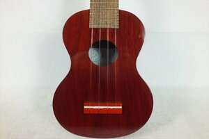 ★ FAMOUS フェイマス UKULELE FS-S4GF RED ウクレレ 中古 現状品 240101Y6259