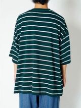 EVCON　BORDER WIDE S/S TEE エビコン　1LDK ボーダー カットソー ボーダーTシャツ SIZE L_画像3