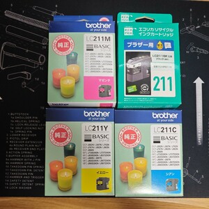 純正　brother LC211四色セット※黒のみリサイクルインクカートリッジ