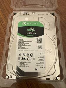 【中古】Seagate BarraCuda 3.5インチ 6TB 内蔵ハードディスク HDD 6Gb/s 256MB 5400rpm ST6000DM003