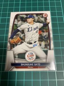 Topps Bowman 2023 NPB 47 佐藤隼輔 埼玉西武ライオンズ 