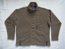 ☆ 00s USA製 Patagonia パタゴニア FA00 Synchilla Jacket II シンチラ フリース ジャケット sizeXL マッシュルーム ☆古着 オールド 90s_画像1