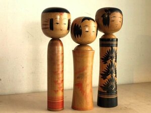  старый Цу легкий серия традиция kokeshi 3 шт. комплект ... земля игрушка традиция изделие прикладного искусства дерево земля игрушка retro D26