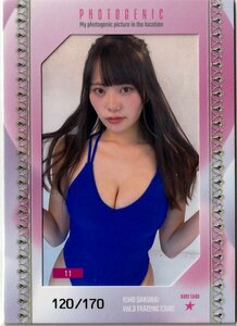 【桜井木穂Vol.3】120/170 フォトジェニックカード11 レアカード トレーディングカード
