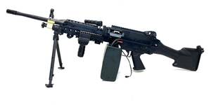 A &amp; K M249 Minimi Mk2 Электрический пистолет ретро -рычаги Меха -биржа и дальний диапазон, используемый минимум Fn Systema Retro Arms