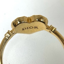 【Dior】ディオール ハート リング 指輪 GP ラインストーン レディース_画像7