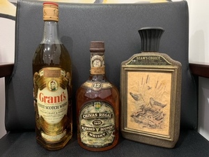 (日)未開栓 3本まとめ Grant’s グランツ Stand FAST CHIVAS REGAL シーバスリーガル 12年 BEAM'S CHOICE 8年 古酒 破損有 ウイスキー