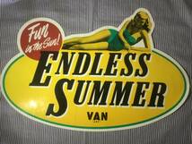 送料無料！昭和 レトロ サマーアイビー ''ENDLESS SUMMER'' VAN JAC ヴァンヂャケット 大判ステッカー VAN JACKET INC. / ノベルティ_画像5