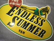 送料無料！昭和 レトロ サマーアイビー ''ENDLESS SUMMER'' VAN JAC ヴァンヂャケット 大判ステッカー VAN JACKET INC. / ノベルティ_画像3