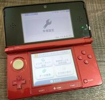 3ds 本体 フレアレッド 赤 NINTENDO 3DS 中古 任天堂 送料無料 動作確認◎ 01144_画像3