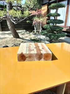 天然杉　角材　90角　長さ40センチ　4本セット