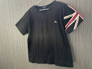 BURBERRY LONDON子供服 男女兼用 半袖 Tシャツ ロゴ バーバリー ブラック 140