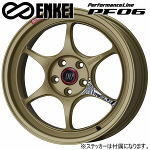 送料無料 GR86 86 BRZ レクサスCT 50プリウス PHV ENKEI エンケイ パフォーマンスライン PF06 ゴールド 225/35R19 タイヤSET