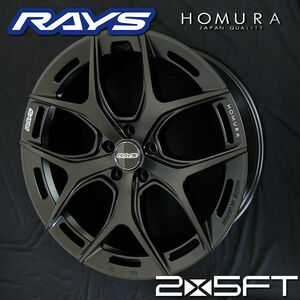 送料無料 RAV4 ハリアー 等 RAYS レイズ HOMURA ホムラ 2×5FT セミグロスブラック (BOJ) 245/45R20 ヨコハマ タイヤ セット