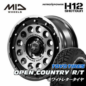 送料無料 ヤリスクロス などに ナイトロパワー H12 SHOTGUN 215/65R16 TOYO オープンカントリー R/T ホワイトレター