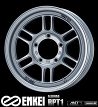 送料無料 ジムニー エンケイ ENKEI ALLOAD RPT1 スパークルシルバー 215/70R16 モンスタタイヤ M/T ホワイトレター_画像2