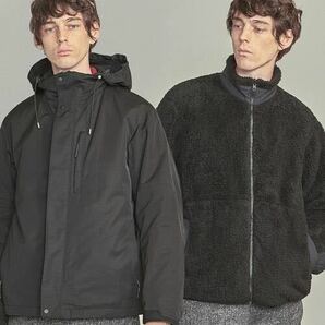 88%OFF!! UNITED ARROWS ユナイテッドアローズ BEAUTY&YOUTH クリアツイル 3WAY フード ブルゾン M 美品 フリース マウンテンパーカの画像1