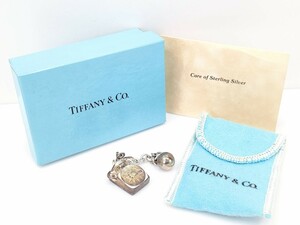 6 ティファニー スターリング シルバー 黒 電話 チャーム キー リング ホルダー 元箱 保存袋付 Silver SV 925 TIFFANY ＆ Co◆レディース