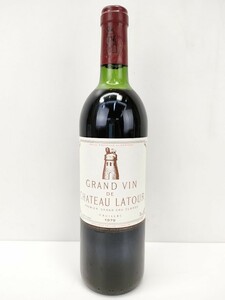 8 未開栓 グラン ヴァン ド シャトー ラトゥール 1979年 750ml 12.5% 赤 ワイン ボルドー GRAND VIN DE CHATEAU LATOUR◆フランス 古 酒