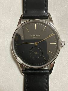 正規OH済 ノモス オリオン 純正ステンレスベルト付き NOMOS 手巻き