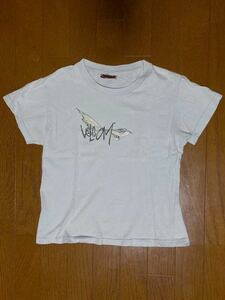 【used】VOLCOM レディースTシャツ サイズS ボルコム 水色 Tee プリントTシャツ