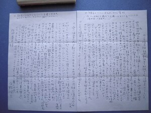 「庄野潤三書簡 ロンドンの阪田寛夫宛 1992.4.14」こちらはまだうすら寒い日あり【真作】