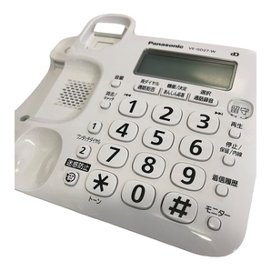 【中古品・動作未確認】Panasonic パナソニック コードレス電話機 Ru・Ru・Ru VE-GD270DL-W ホワイト 電話機 箱あり L57081RZZの画像5