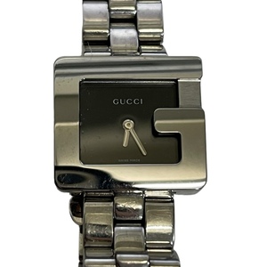 【中古品】GUCCI グッチ 3600L 文字盤ブラック レディース腕時計 クオーツ 電池交換済 箱無 本体のみ L56563RD