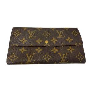 【中古品】 LOUIS VUITTON ルイヴィトン モノグラム ポルトモネクレディ タブとれ 長財布 本体のみ N57534RK