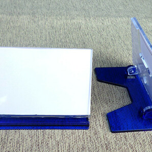 未使用品 光ユニプレート カード立て 65mm×45mm UC-3 （ブルー） 6個セット プライスカード カードスタンドの画像3