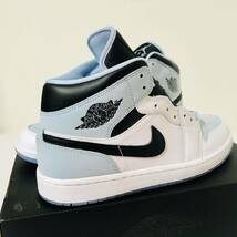 ★売切★NIKE AIR JORDAN1 MID SE アイスブルーxホワイトxブラックUS9.5新品国内正規品★ダンクジョーダンユニオンユニバーシティブルー_画像6