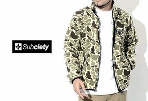 Subciety サブサエティ Camo Fleece JKT カモフラ フリースジャケット L/迷彩/メンズ/ジップ ブルゾン/程度良好