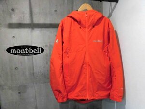 mont-bell モンベル ドライテック パウダーステップ パーカ メンズ XL/フード付き 中綿ジャケット/ブルゾン フーディ/オレンジ/1102534