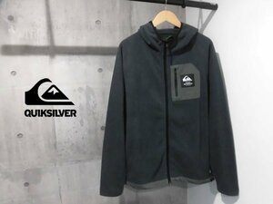 Quiksilver クイックシルバー WATERMAN COLLECTION 裏起毛 フード付き フリースジャケットL/パーカー/ZIPフーディ/メンズ/グレー