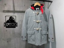 XLARGE エクストララージ CIVILIAN スウェット 中綿入り ダッフルコートM/ジャケット/グレー/メンズ/0183503_画像1