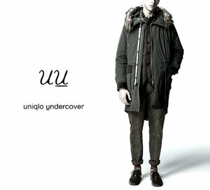 UU UNIQLO ユニクロ ×UNDER COVER アンダーカバー コラボ ファー＆ライナー付き モッズコートM/メンズ/073769/オリーブグレー系