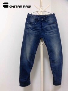 G-STAR RAW ジースターロウ A CROTCH 3D TAPERED エークロッチ 3D テーパード デニムパンツ W28/ストレッチ ジーンズ/メンズ/程度良好