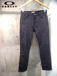 OAKLEY オークリー SKULL SWILY PANTS スカル スワイリーパンツW30/ダイヤ柄 ロングパンツ/紫 パープル/メンズ/GOLF ゴルフ/429216JP