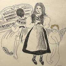 【真作】魂のピアニスト フジ子・ヘミング「サロンコンサート」2006年 銅版画・ED 12/120 直筆サイン・作品証明シール / フジコヘミング_画像1